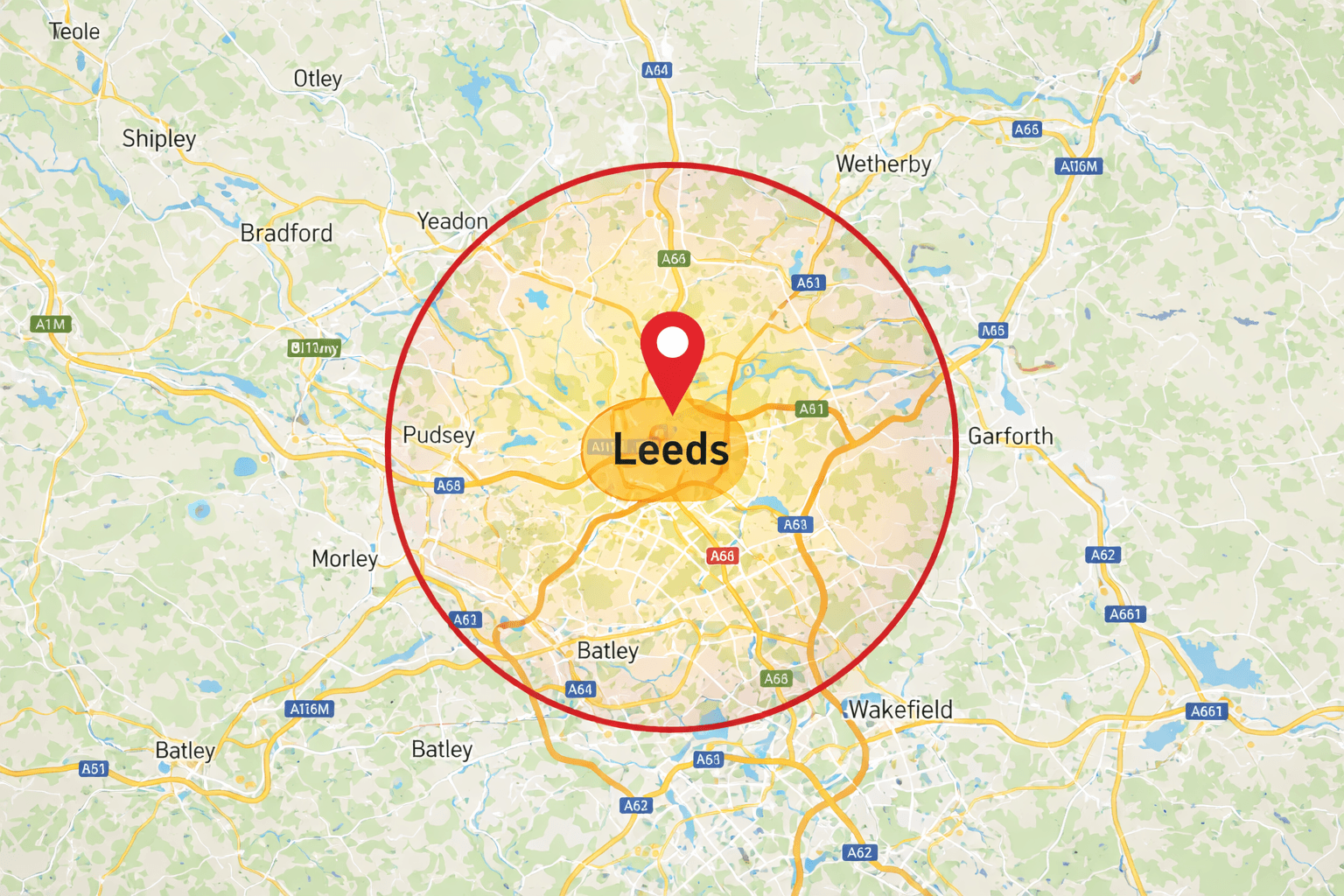 Roofing service coverage in Leeds and surrounding areas